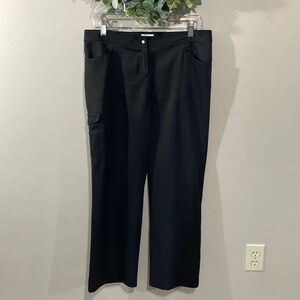 Izod Golf Classix Stretch Black Pant 8 Short